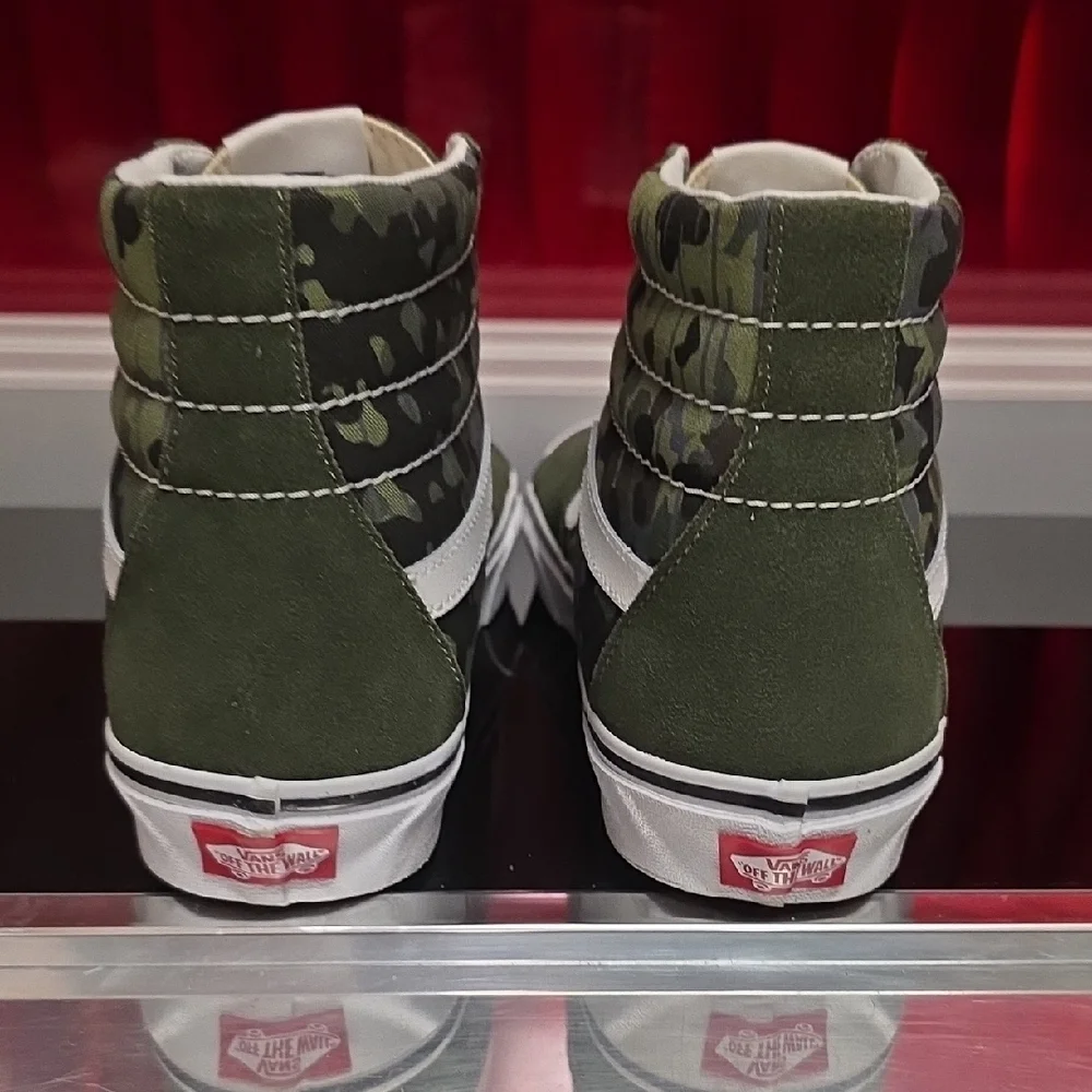 Vans Sk8 Hi Rain Camo Green Men’s 9 Women’s 10.5 New